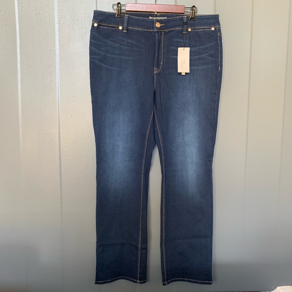 Melissa Mccarthy Seven7 Slim Boot Drk Wash Jean 16